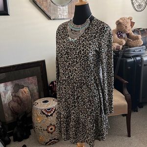 Pretty little animal print dress by Zara!